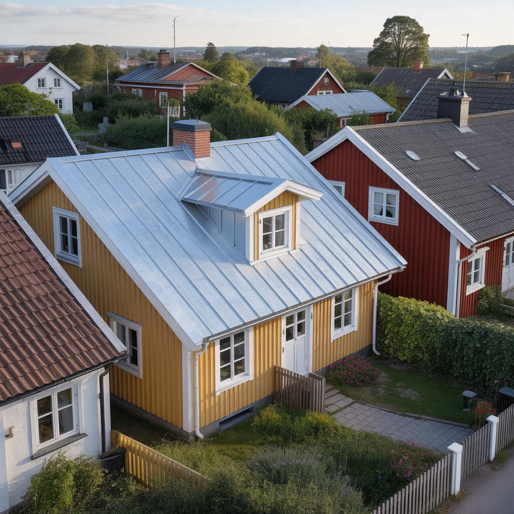 11.Jamfor livslangden pa plattak med andra takmaterial