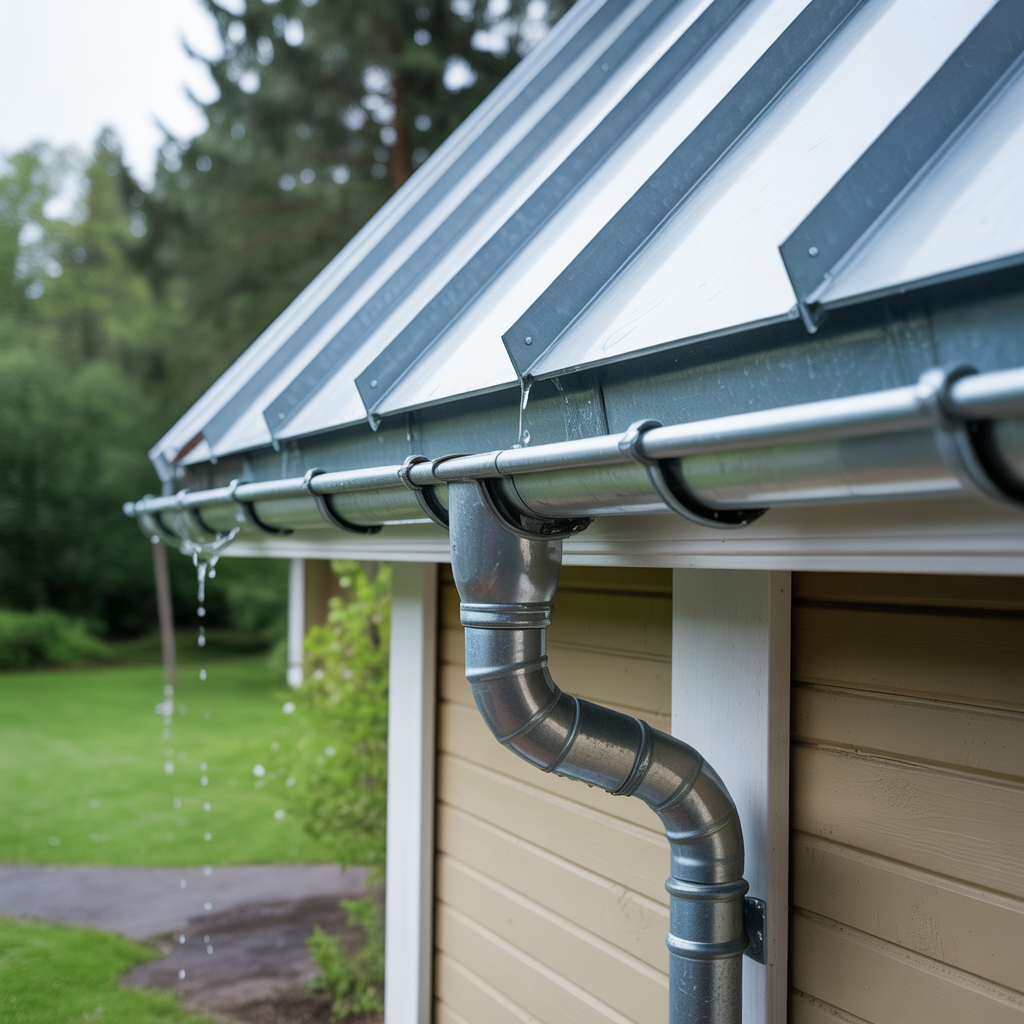 12.Takavvattning med platdetaljer tank pa detta